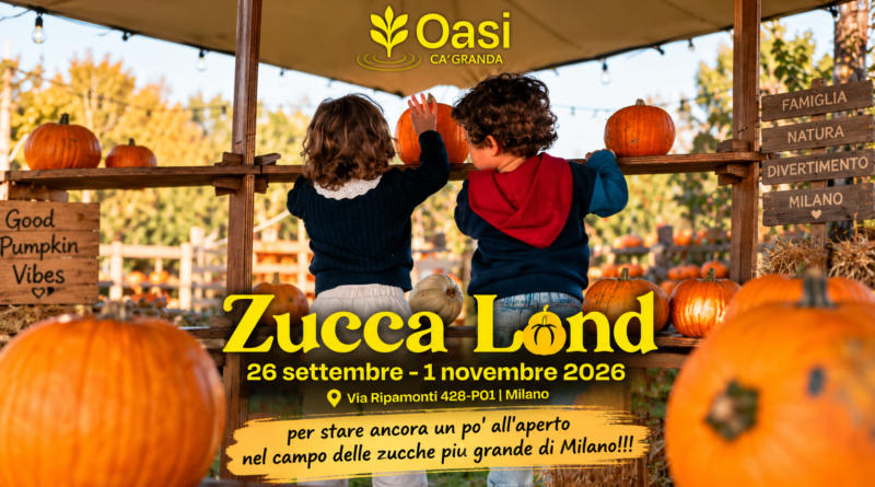 ZuccaLand 2026 a Milano: torna il grande campo di zucche, con labirinto, giochi e laboratori
