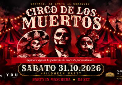 Halloween 2026 alla Fabbrica del Vapore: arriva il “Circo de Los Muertos”, il grande party in maschera