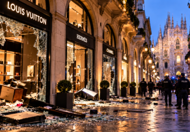 Milano devastata dagli scontri: vetrine distrutte, negozi saccheggiati e oltre un milione di euro di danni